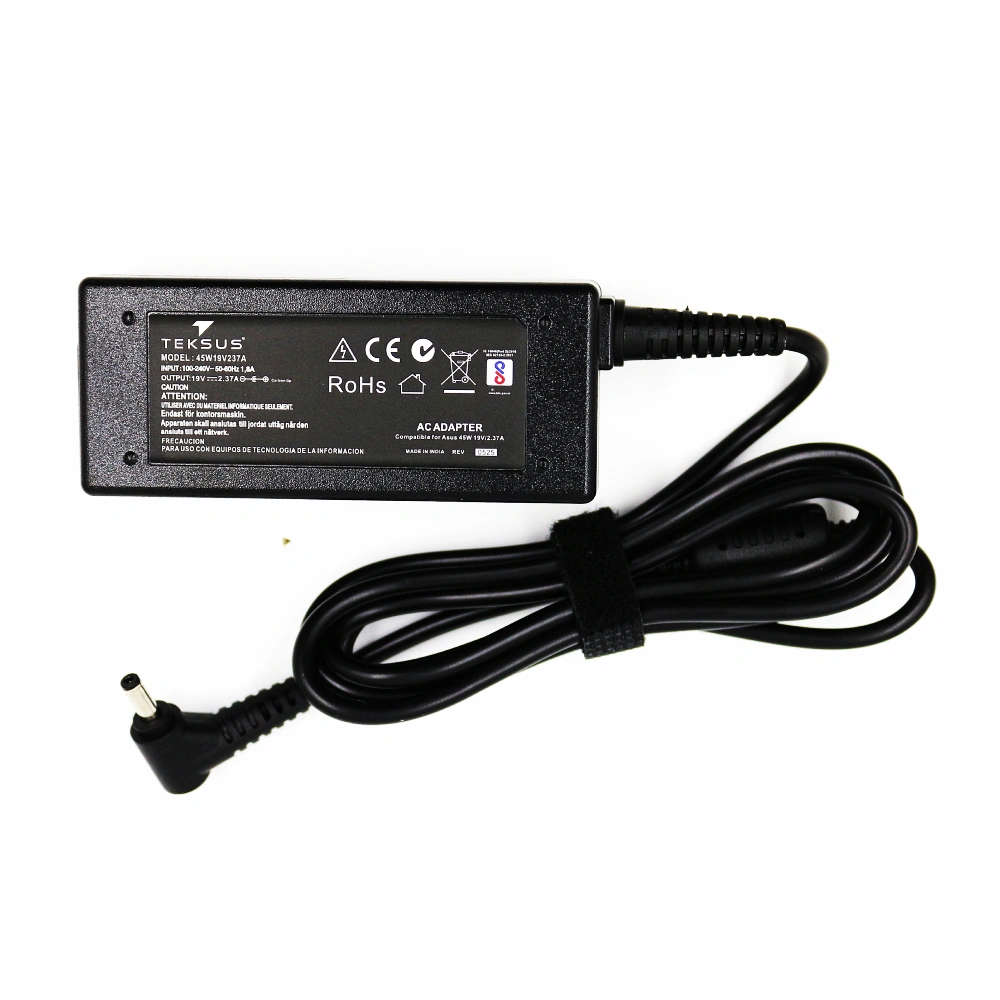 Teksus Laptop Adapter Compatible For Asus 45w | 19v/2.37a | 4.0mm x 1.35mm view 2